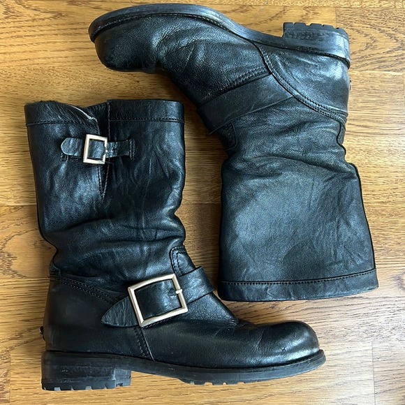 Jimmy Choo Fur Lined Biker Boot 35